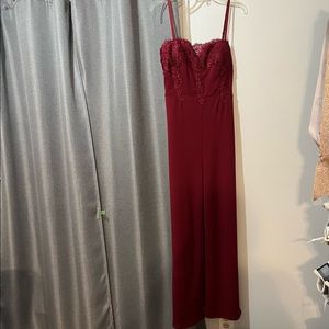 Burgundy Jumpsuit